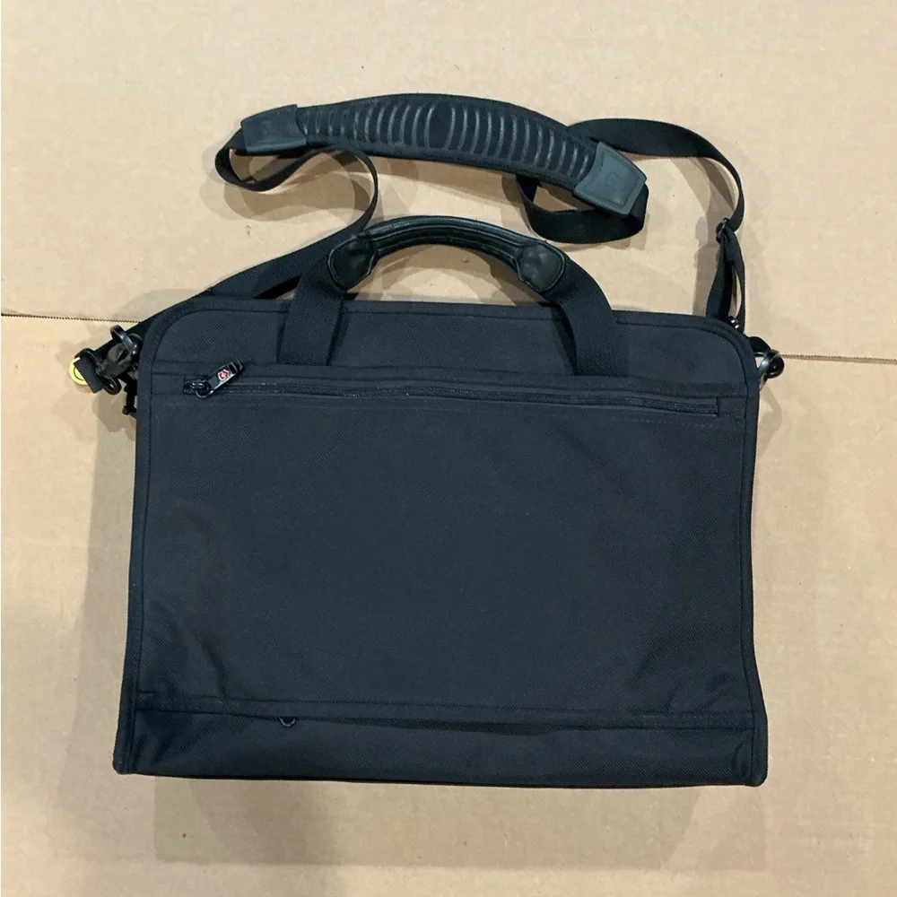 Black Men's Laptop Briefcase Shoulder Bag - Unbranded